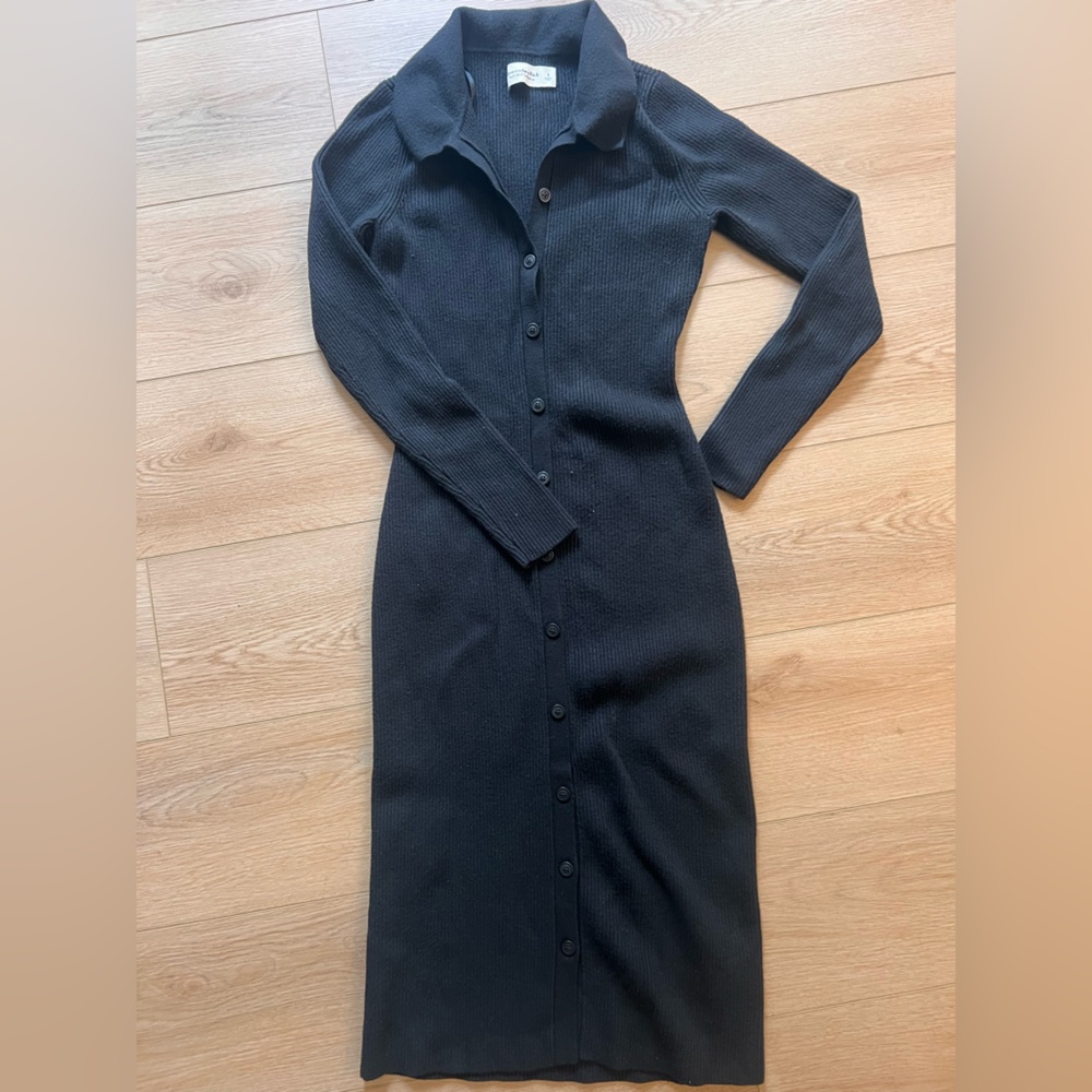 Abercrombie & Fitch Black Knit Sweater dress